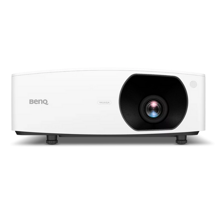 The BenQ LU710 4000-Lumen WUXGA Laser Normal Throw Golf Simulator Projector is designed to provide bright and vivid images for your golf simulator studio with 1080P full HD resolution. The LU710 features a 16:10 native aspect ratio and a versatile 1.13-1.46 throw ratio that can project a massive 171" image from just 14 feet away, making it perfect for various simulator room sizes and configurations. 2D keystone and corner fit adjustments ensure your projected image is perfectly aligned