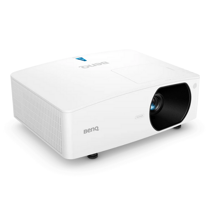The BenQ LU710 4000-Lumen WUXGA Laser Normal Throw Golf Simulator Projector is designed to provide bright and vivid images for your golf simulator studio with 1080P full HD resolution. The LU710 features a 16:10 native aspect ratio and a versatile 1.13-1.46 throw ratio that can project a massive 171" image from just 14 feet away, making it perfect for various simulator room sizes and configurations. 2D keystone and corner fit adjustments ensure your projected image is perfectly aligned