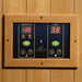 Dynamic Gracia 1-2-person Low EMF (Under 8MG) FAR Infrared Sauna (Canadian Hemlock) DYN-6119-01 by Golden Designs Dynamic Saunas are constructed of environmentally-friendly Canadian Hemlock wood planks. Our saunas feature energy efficient Low EMF FAR infrared heating panels that help relax and rejuvenate the body. Dynamic Saunas can be installed on carpet or any indoor location including basements, master bath, walk in closet or can also be added it to a fitness room.