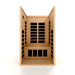 Dynamic Gracia 1-2-person Low EMF (Under 8MG) FAR Infrared Sauna (Canadian Hemlock) DYN-6119-01 by Golden Designs Dynamic Saunas are constructed of environmentally-friendly Canadian Hemlock wood planks. Our saunas feature energy efficient Low EMF FAR infrared heating panels that help relax and rejuvenate the body. Dynamic Saunas can be installed on carpet or any indoor location including basements, master bath, walk in closet or can also be added it to a fitness room.