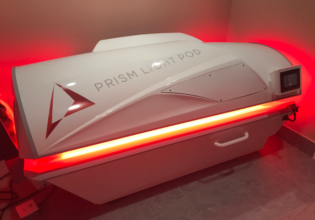 Prism Light Pod has made it the most powerful, energy-efficient and 100% automated/optimized whole-body LED red light therapy system in the industry that speeds recovery up to 10 times faster than your body’s natural process. Prism Light Pod sessions are fully optimized and 100% safe, noninvasive and unattended with no use of harmful UV rays. Our patent-pending power distribution technology also makes Prism the only light pod in the industry to support a standard 110V electrical power