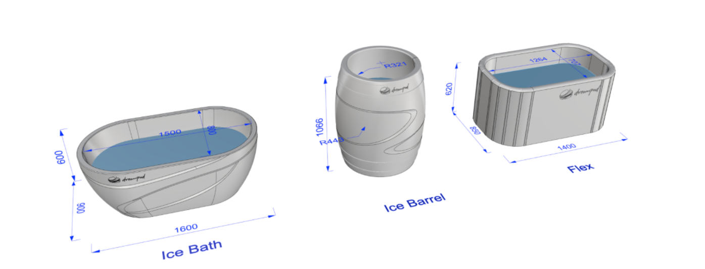 The Dreampod Barrel Flex—the ultimate automated cold plunge solution designed specifically for those seeking a compact cold therapy option at home. Equipped with our innovative 3/4 HP chiller unit and featuring an inflatable, reinforced tub design inspired by cutting-edge stand-up paddle boards technology, it offers the perfect balance of space-saving convenience and efficient performance.  We’re excited to introduce the world to the Dreampod Ice Series. 