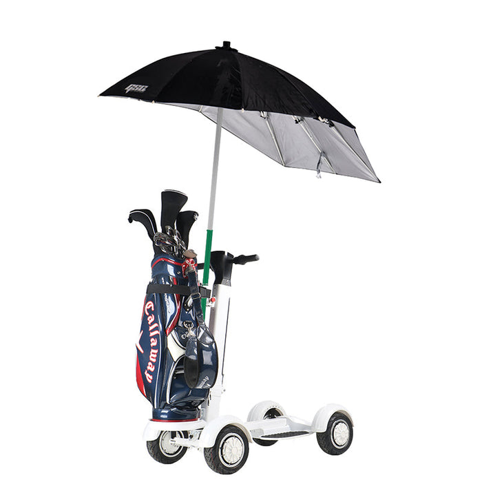 This is the NEW 2023 Golf Skate Caddy (GSC) Tourer. After the success of the V3, GSC followed up with the Tourer Model that stands in a more traditional forward stance as opposed to the "skateboard style" V3. Not only is it fun to ride but golfers of all ages will experience a faster-paced game. The GSC TOURER™ rider can ‘ride the turf’ cruising to their own ball, without having to wait for their co-player as in a traditional golf cart.