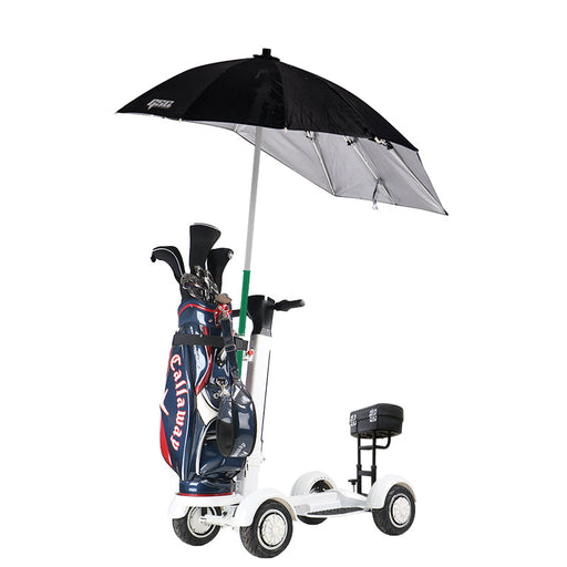 This is the NEW 2023 Golf Skate Caddy (GSC) Tourer. After the success of the V3, GSC followed up with the Tourer Model that stands in a more traditional forward stance as opposed to the "skateboard style" V3. Not only is it fun to ride but golfers of all ages will experience a faster-paced game. The GSC TOURER™ rider can ‘ride the turf’ cruising to their own ball, without having to wait for their co-player as in a traditional golf cart.