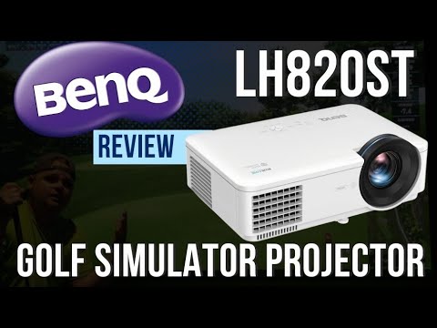 The BenQ LH820ST 3600 Lumens HDR Short Throw Laser Golf Simulator Projector is the pinnacle of simulation featuring state-of-the-art low latency and user-friendly color calibration technology.  LH820ST's impressive 0.497 throw ratio is ideal for indoor golf simulator environments with restrictive space constraints. Project images exceeding 100” within 1.07m, while short-distance projection eliminates shadows for an immersive viewing experience.