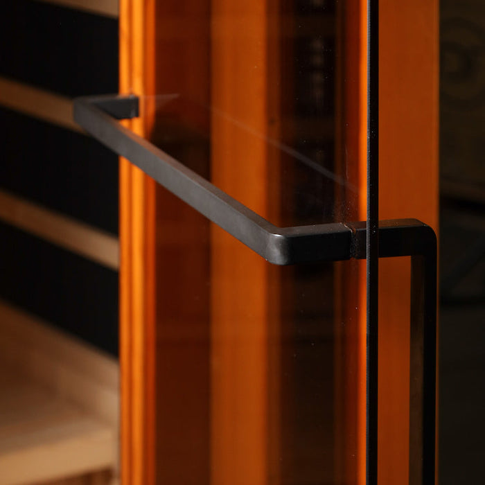 Experience the ultimate in sauna luxury with the Golden Designs 3-Person Full Spectrum PureTech™ Near Zero EMF FAR Infrared Sauna with Himalayan Salt Bar GDI-8030-02. Crafted with 100% Canadian Hemlock Fir, this sauna provides a premium and environmentally conscious sauna experience. With its advanced features and exceptional construction, it's the perfect addition to your wellness routine.