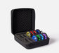 The FITLIGHT® system is a wireless LED lights system designed for elite reaction and cognitive training. Patented sensors register both impact (touch) and motion. Lights are incredibly durable and flexible, and the system can be used indoors or outdoors up to 50M-75M away from the device. Accessories include velcro attachments, charging cables, and a carrying bag for portability. Operated with a subscription-free App, users can customize and choose from over 30 preprogrammed drills in 8 categories