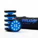 The FITLIGHT® system is a wireless LED lights system designed for elite reaction and cognitive training. Patented sensors register both impact (touch) and motion. Lights are incredibly durable and flexible, and the system can be used indoors or outdoors up to 50M-75M away from the device. Accessories include velcro attachments, charging cables, and a carrying bag for portability. Operated with a subscription-free App, users can customize and choose from over 30 preprogrammed drills in 8 categories