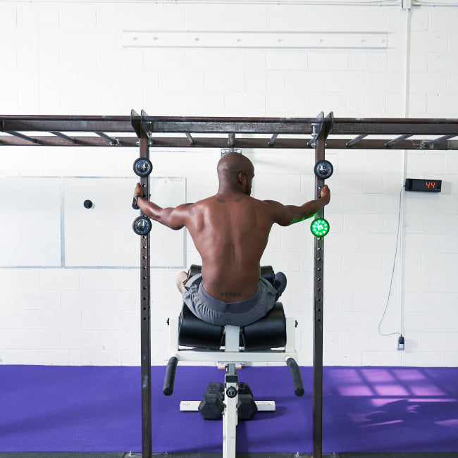 The FITLIGHT® system is a wireless LED lights system designed for elite reaction and cognitive training. Patented sensors register both impact (touch) and motion. Lights are incredibly durable and flexible, and the system can be used indoors or outdoors up to 50M-75M away from the device. Accessories include velcro attachments, charging cables, and a carrying bag for portability. Operated with a subscription-free App, users can customize and choose from over 30 preprogrammed drills in 8 categories