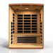 Dynamic Lugano Edition 3-Person Low EMF FAR Infrared Sauna (Canadian Hemlock)DYN-6336-02 by Golden Designs Transform your home into a wellness oasis and experience the ultimate in sauna luxury with the Dynamic Lugano 3-Person Low EMF FAR Infrared Sauna. Crafted with the environment in mind, this sauna is constructed using reforested Canadian Hemlock wood, ensuring sustainability and beauty in one. Unwind, relax, and rejuvenate your body and mind in the comfort of your own space. 