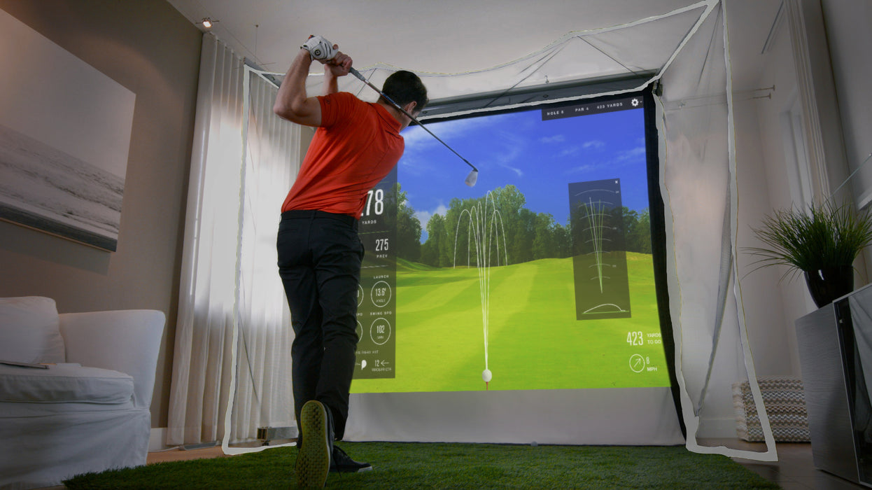 HomeCourse Retractable Golf Screen