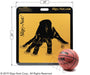 Slipp-Nott Large Traction Set:   1 Large Base with natural vulcanized rubber backing that protects floor and stays in place 1 Mat of 30 Adhesive Sheets Suggested use includes home basketball and volleyball games, large facilities, tournament hosts. Typical basketball game usage is 2-4 large sheets  Specifications:  Base: 28″ x 29″ x 5/16″ thick Mat: 26″ x 26″