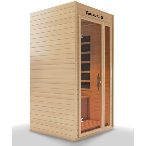 Medical 3 Infrared Sauna Rapid Internal Heating System Detox Cleansing Doctor Based - The ONLY sauna designed by doctors. Made to improve blood flow, reduce headaches and migraines, heal your muscles, and achieve absolute pain relief for a better night's sleep.  To create the ultimate medical sauna, we worked with many medical doctors, pain specialists, and cardiologists. We spent years researching health benefits of saunas, and added as many medical components as we could find.