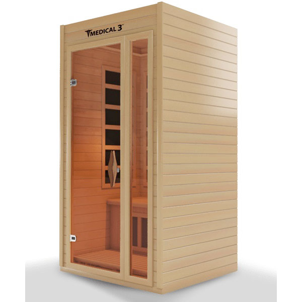 Medical 3 Infrared Sauna Rapid Internal Heating System Detox Cleansing Doctor Based - The ONLY sauna designed by doctors. Made to improve blood flow, reduce headaches and migraines, heal your muscles, and achieve absolute pain relief for a better night's sleep.  To create the ultimate medical sauna, we worked with many medical doctors, pain specialists, and cardiologists. We spent years researching health benefits of saunas, and added as many medical components as we could find.