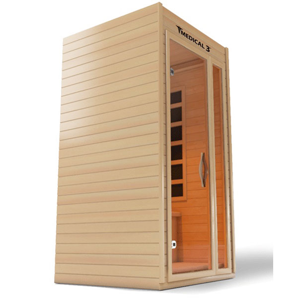 Medical 3 Infrared Sauna Rapid Internal Heating System Detox Cleansing Doctor Based - The ONLY sauna designed by doctors. Made to improve blood flow, reduce headaches and migraines, heal your muscles, and achieve absolute pain relief for a better night's sleep.  To create the ultimate medical sauna, we worked with many medical doctors, pain specialists, and cardiologists. We spent years researching health benefits of saunas, and added as many medical components as we could find.