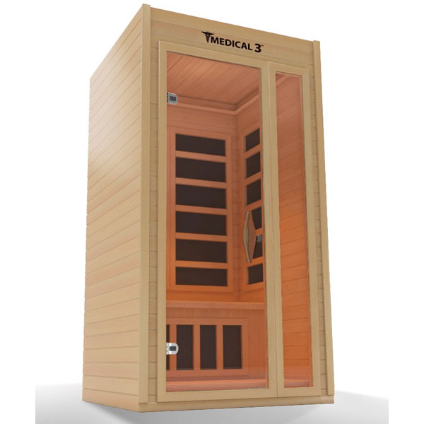 Medical 3 Infrared Sauna Rapid Internal Heating System Detox Cleansing Doctor Based - The ONLY sauna designed by doctors. Made to improve blood flow, reduce headaches and migraines, heal your muscles, and achieve absolute pain relief for a better night's sleep.  To create the ultimate medical sauna, we worked with many medical doctors, pain specialists, and cardiologists. We spent years researching health benefits of saunas, and added as many medical components as we could find.