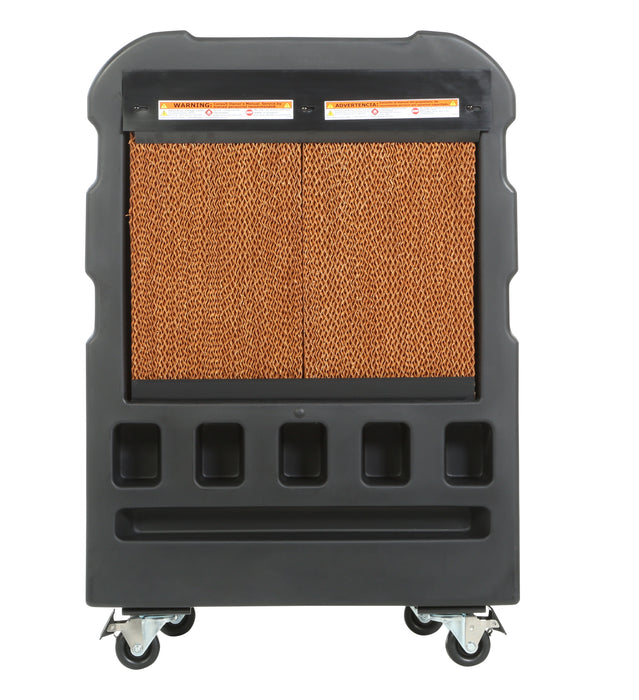 Portacool Jetstream 220 Portable Evaporative Cooler PACJS220 The Portacool Jetstream packs the biggest cooling punch by combining impressive airflow with Kuul Comfort evaporative media, the highest-quality evaporative media on the market made in the USA exclusively for Portacool products. Jetstream evaporative coolers provide maximum comfort when it counts. Cool larger commercial and open spaces from 700 to 5,625 sq. feet.