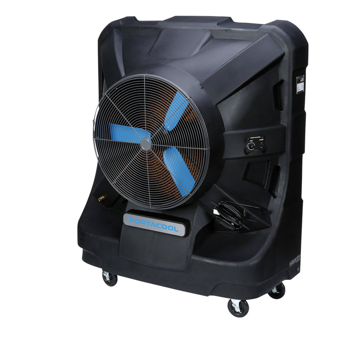 Portacool Jetstream 260 Portable Evaporative Cooler PACJS260  Ensure cool and comfortable work areas with the revolutionary Portacool Jetstream 260. This high-performance evaporative cooler delivers unparalleled airflow and features a unique product design that optimizes the media surface area, thanks to its cutting-edge Kuul Comfort evaporative media. Engineered to surpass all cooling expectations