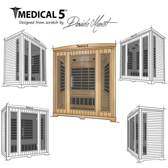 Medical Sauna 5 V2 Full Spectrum 3D Heat Therapy Detoxing & Recovery