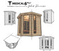 Medical 6 Plus Infrared | 4-6 Person Chromatic Therapy™ Detoxing Sauna Doctor Based - The ONLY sauna designed by doctors. Made to improve blood flow, reduce headaches and migraines, heal your muscles, and achieve absolute pain relief for a better night's sleep.  To create the ultimate medical sauna, we worked with many medical doctors, pain specialists, and cardiologists. We spent years researching health benefits of saunas, and added as many medical components as we could find