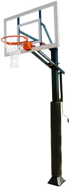 Ironclad 54" Gamechanger In-Ground Adjustable Basketball Hoop GC55-MD The GC55-MD Basketball System is an in ground basketball hoop designed for aggressive basketball action. Its one-piece 5"x5" pole is far superior in strength to competitors two-piece design. The GC55-MD includes a convenient anchor bolt mounting system that makes it easy to level or relocate the basketball goal.