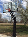 Ironclad 72" Triple Threat Adjustable Height Basketball Hoop TPT684-XXL The Triple Threat TPT684-XXL is a standout design.  If you want to play on the same size the pros play on, now is your chance!  This unit features an extra rigid 6"x8" post that is much thicker than in store brands. The unit includes a double spring assist which means you get twice the lifting power when cranking the backboard so any age can raise and lower the rim.