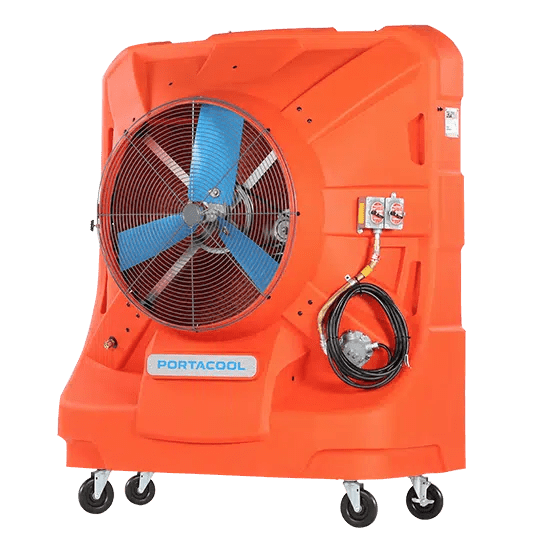 Portacool Jetstream Hazardous 270 Portable Evaporative Cooler PACHZ270 These coolers provide exceptional cooling comfort in hot and challenging environments, making them ideal for keeping athletes, coaches, and spectators cool during intense sporting events. Whether it's a football game, a soccer match, or any other outdoor sports activity, Portable Evaporative Cooler PACHZ270 can help create a more comfortable environment for everyone involved.
