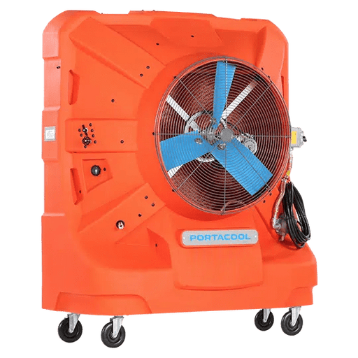 Portacool Jetstream Hazardous 270 Portable Evaporative Cooler PACHZ270 These coolers provide exceptional cooling comfort in hot and challenging environments, making them ideal for keeping athletes, coaches, and spectators cool during intense sporting events. Whether it's a football game, a soccer match, or any other outdoor sports activity, Portable Evaporative Cooler PACHZ270 can help create a more comfortable environment for everyone involved.
