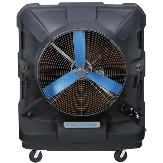 Portacool Jetstream 270 Portable Evaporative Cooler PACJS270 When it comes to maintaining shop comfort and beating the heat, the Portacool Jetstream 270 takes the crown as the most powerful evaporative cooler in the Portacool Jetstream series. Combining impressive airflow with the highest quality evaporative media on the market, this powerhouse cooler delivers unmatched cooling performance.